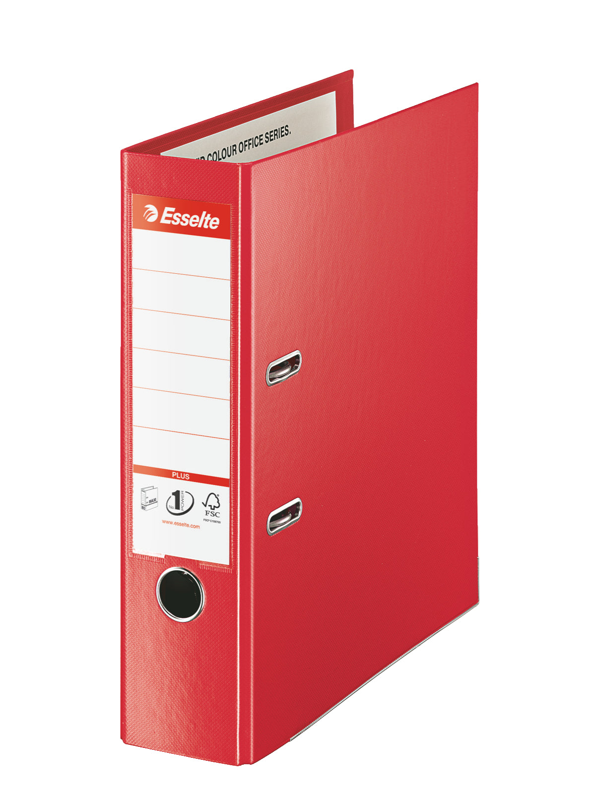 BIBLIORAFT PLASTIFIAT INT-EXT 8CM ROSU JUMBO PLUS ESSELTE