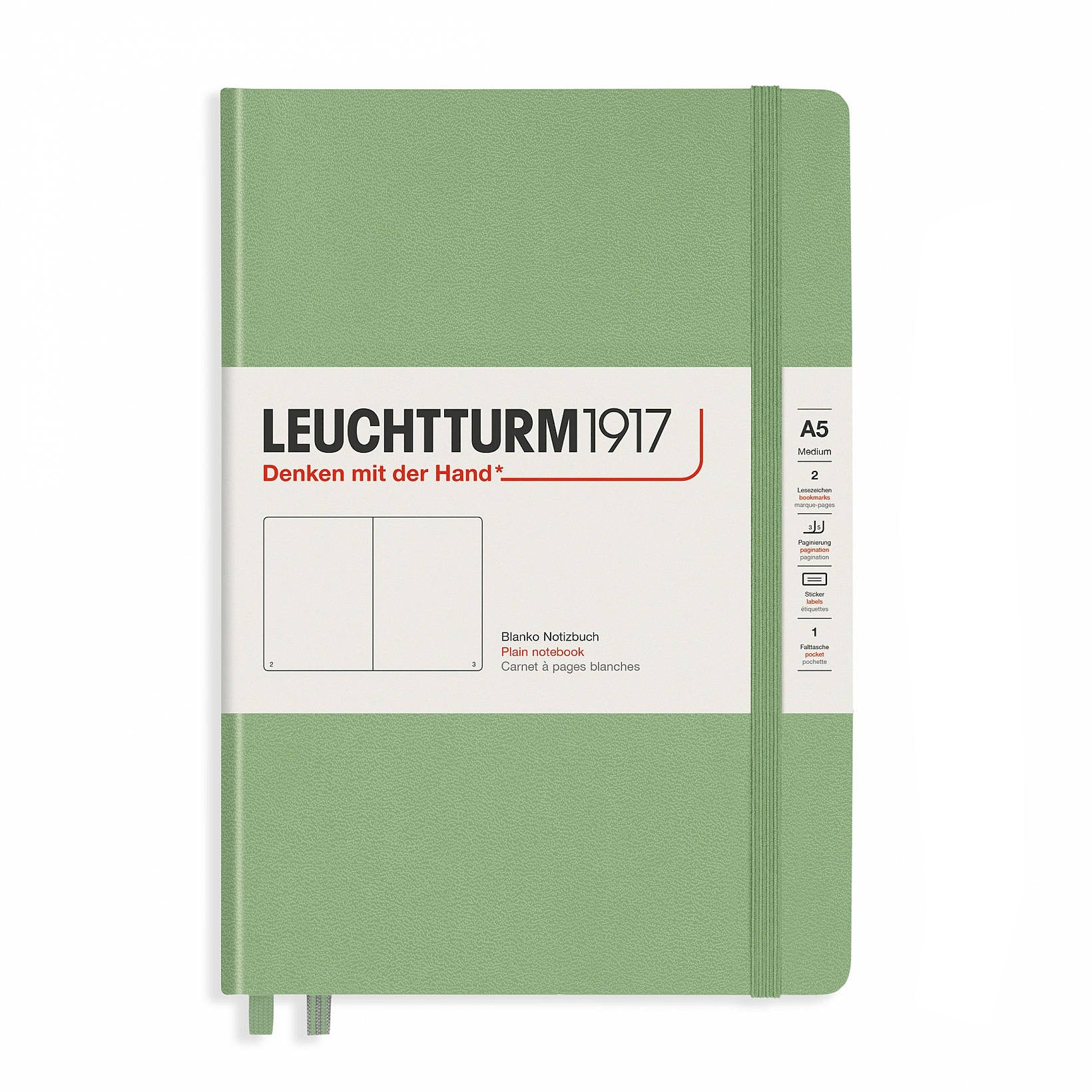 CAIET A5 VELIN COPERTA RIGIDA VERNIL PASTEL LEUCHTTURM