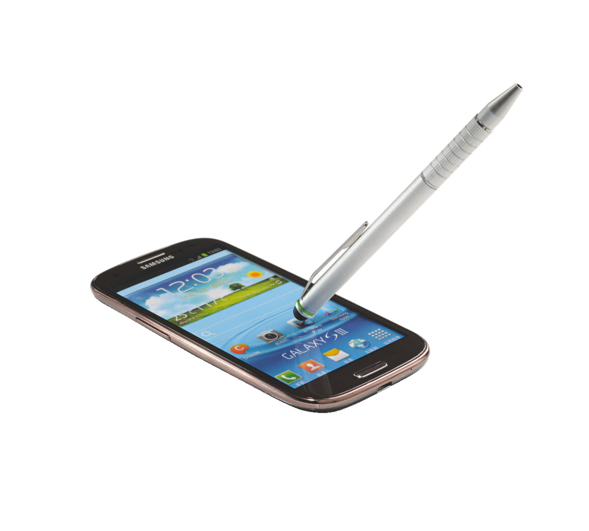 PIX STYLUS 2 IN 1 PENTRU TOUCHSCREEN ARGINTIU LEITZ