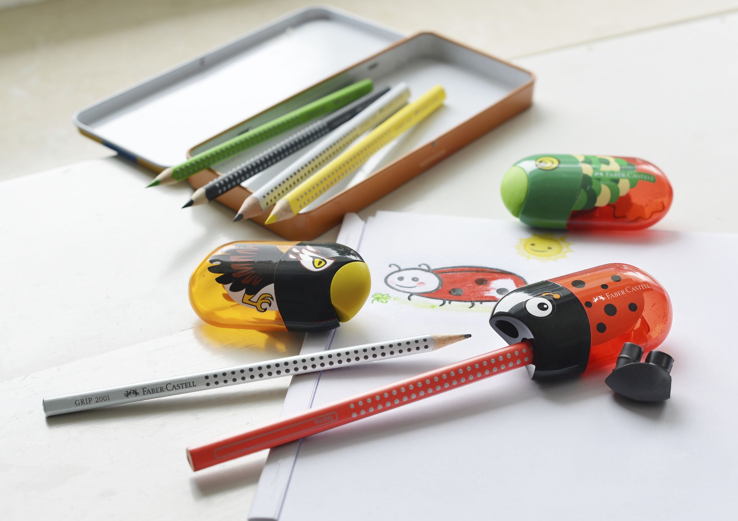 ASCUTITOARE CU RADIERA BUBURUZA FABER-CASTELL