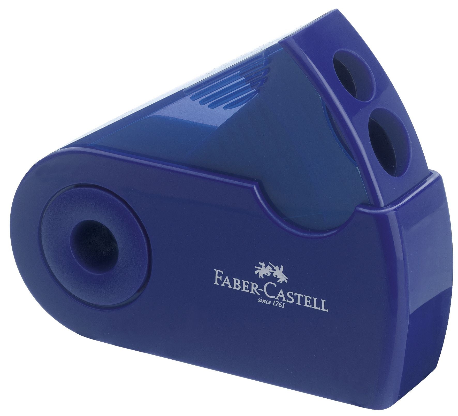 ASCUTITOARE PLASTIC DUBLA SLEEVE ROSIE/ALBASTRA FABER-CASTELL