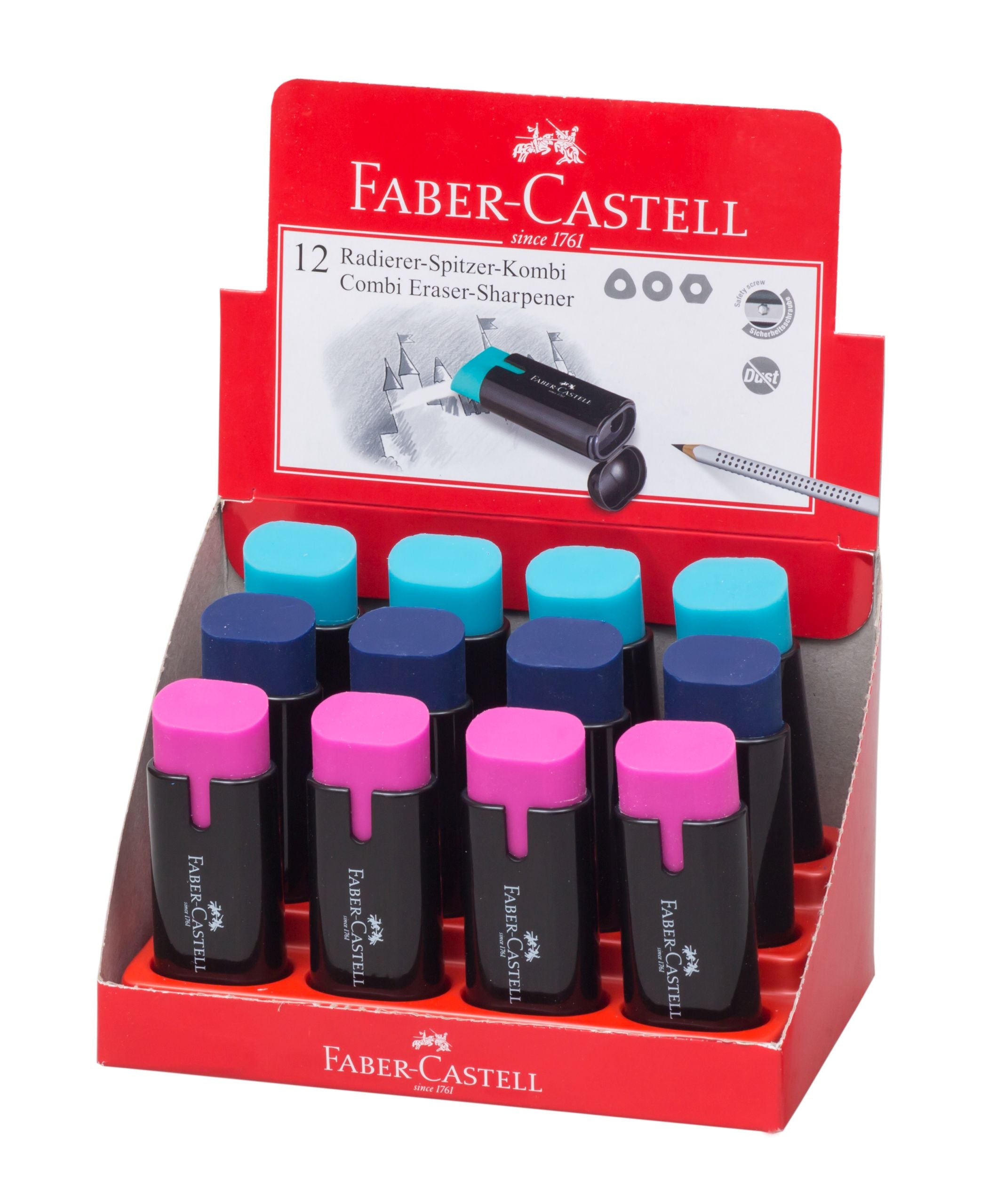 ASCUTITOARE PLASTIC SIMPLA CU RADIERA 1877 TREND 2019 FABER-CAST