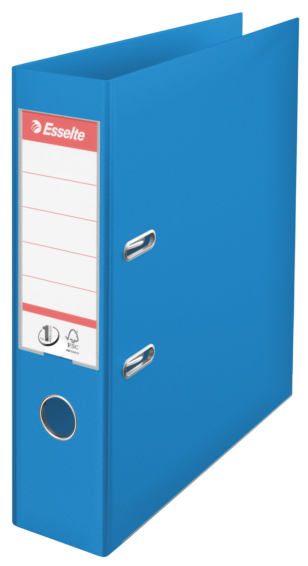 BIBLIORAFT PLASTIFIAT INT-EXT 7.5CM ALBASTRU VIVIDA NR1 ESSELTE