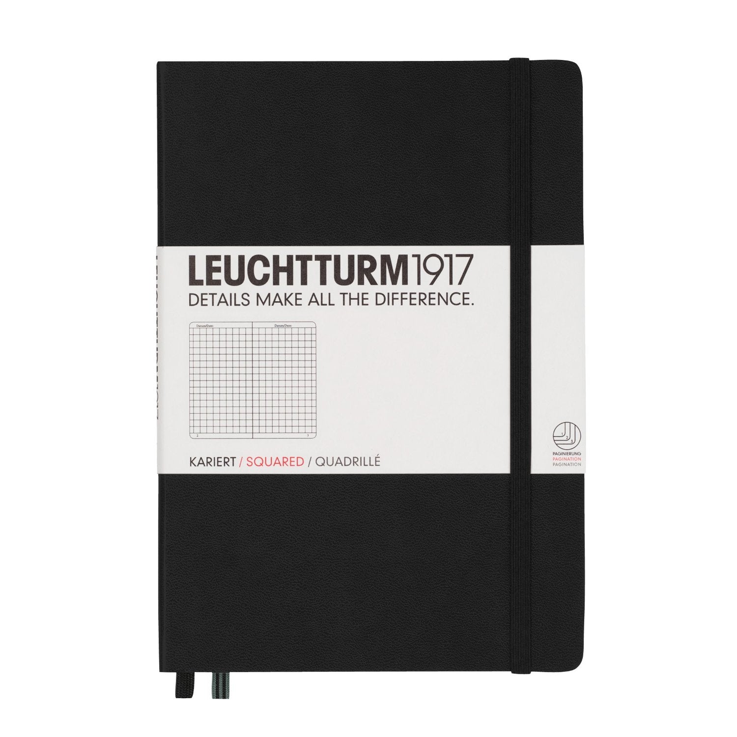 CAIET A5 ARITMETICA COPERTA RIGIDA NEGRU LEUCHTTURM