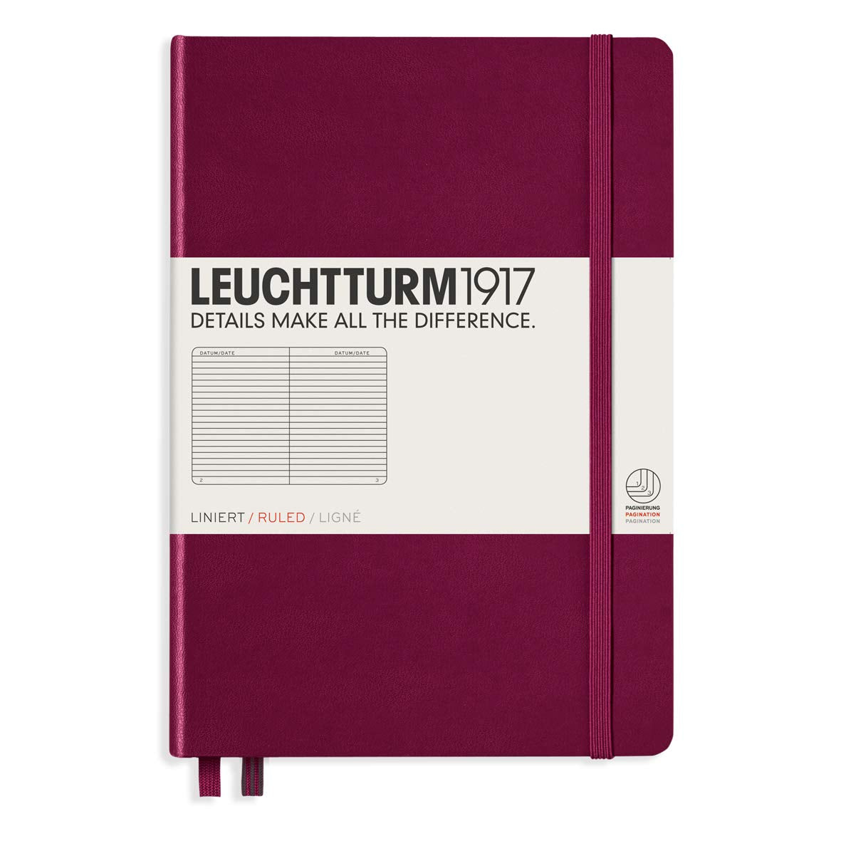 CAIET A5 DICTANDO COPERTA RIGIDA BORDEAUX LEUCHTTURM
