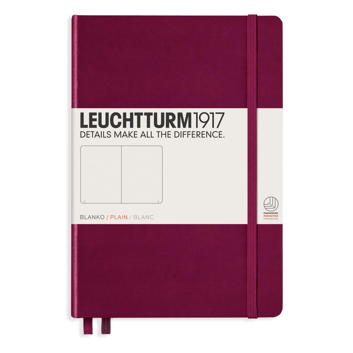 CAIET A5 VELIN COPERTA RIGIDA BORDEAUX LEUCHTTURM