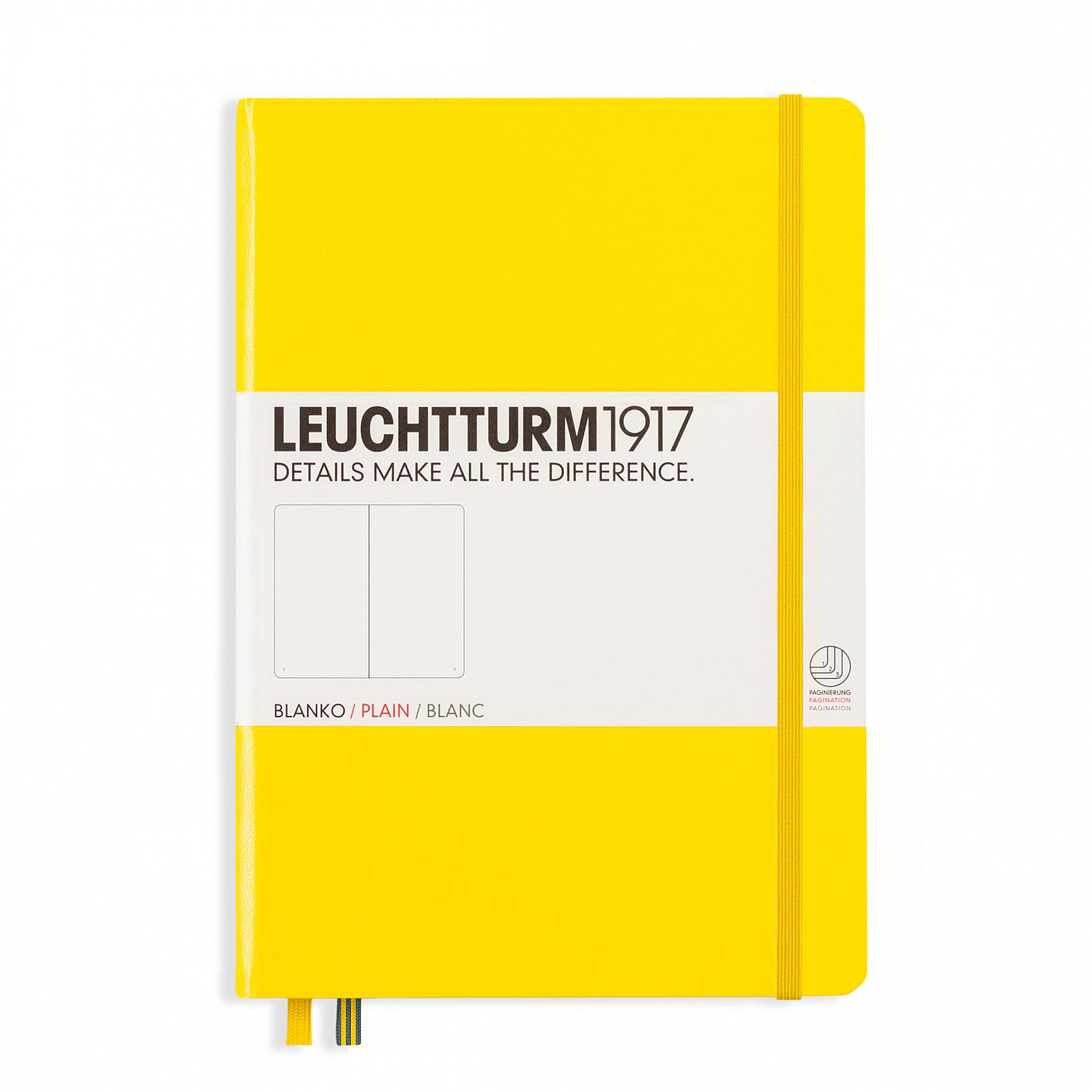 CAIET A5 VELIN COPERTA RIGIDA GALBEN LEUCHTTURM