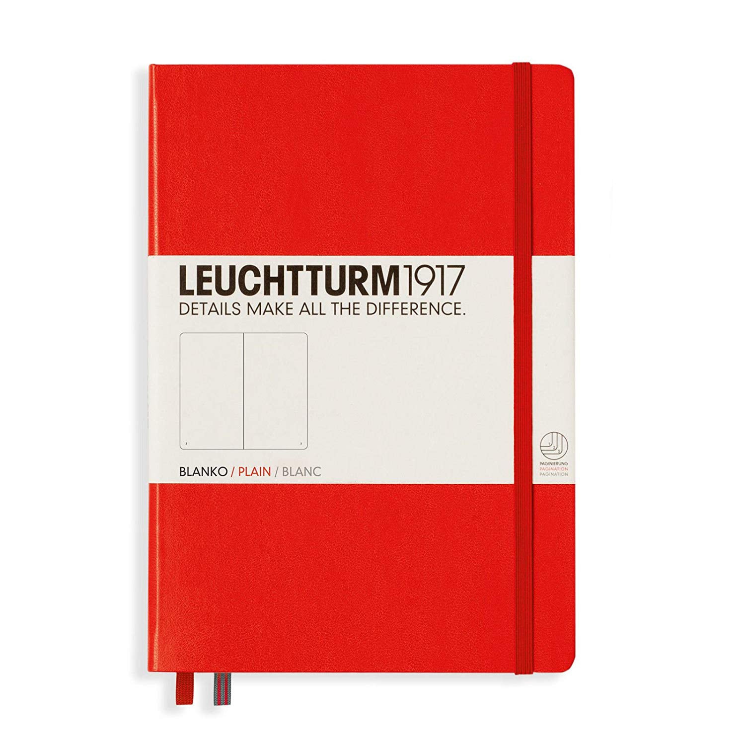 CAIET A5 VELIN COPERTA RIGIDA ROSU LEUCHTTURM