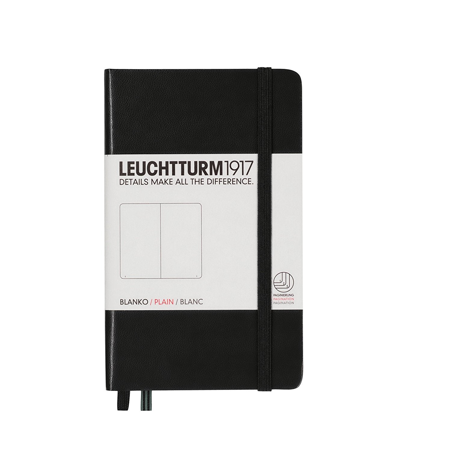 CAIET A6 VELIN COPERTA RIGIDA NEGRU LEUCHTTURM
