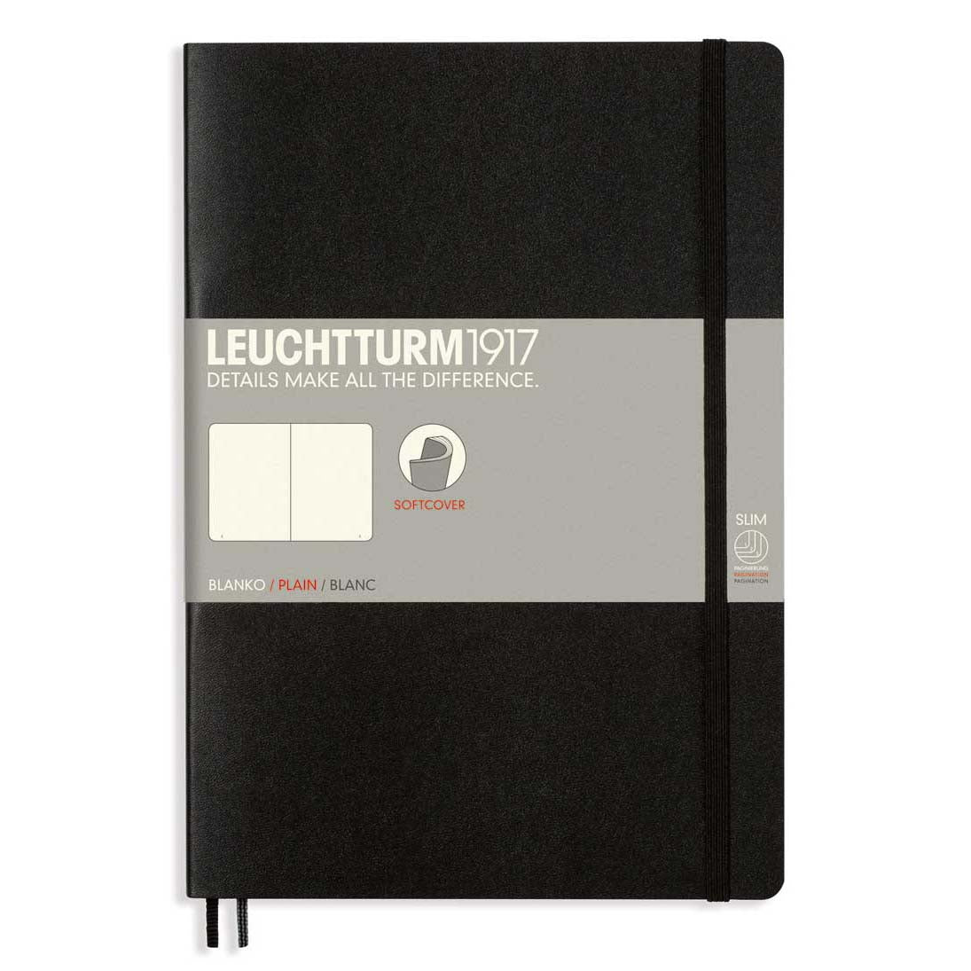 CAIET B5 DICTANDO COPERTA FLEXIBILA NEGRU LEUCHTTURM