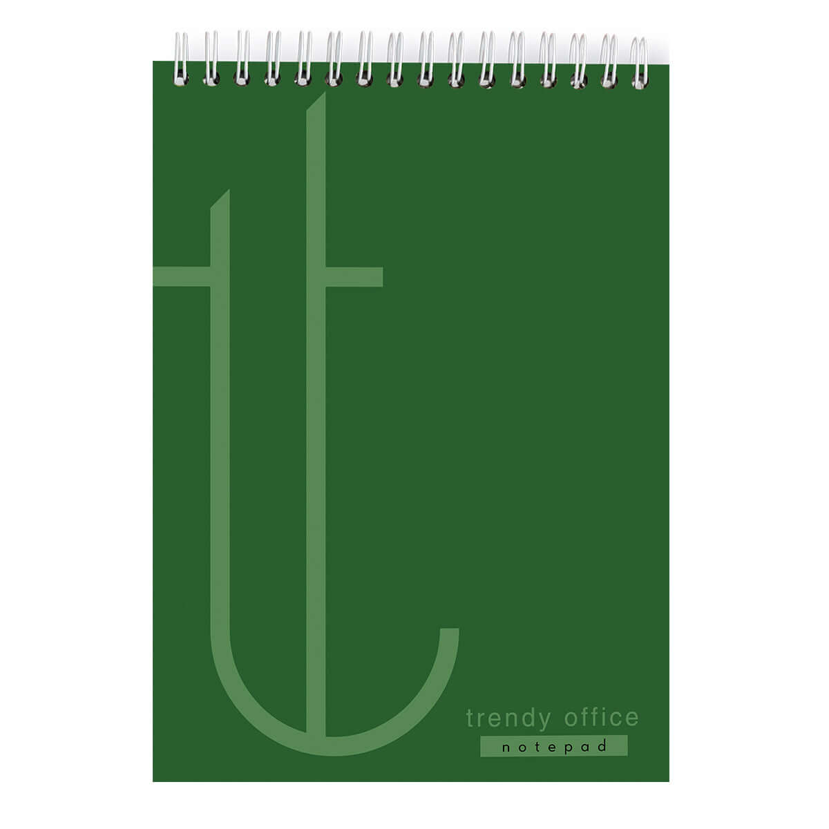 Blocnotes cu spira, Trendy Green, A4, dictando, 80 file