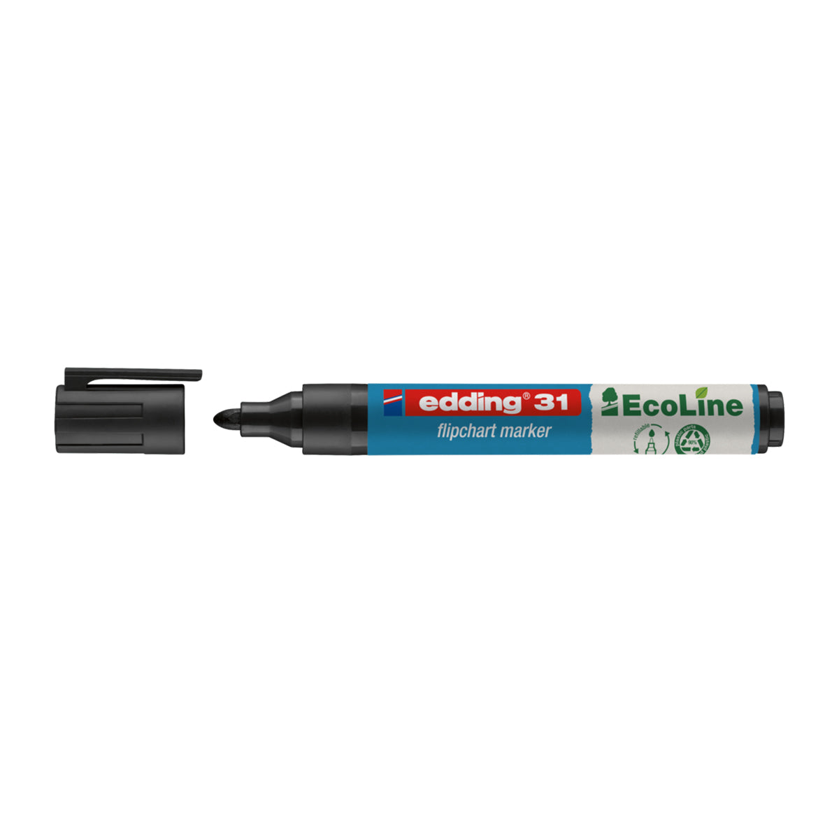 Marker flipchart Edding Ecoline, negru