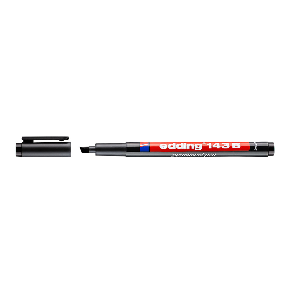 Marker permanent Edding 143 OHP, varf 3 mm, negru