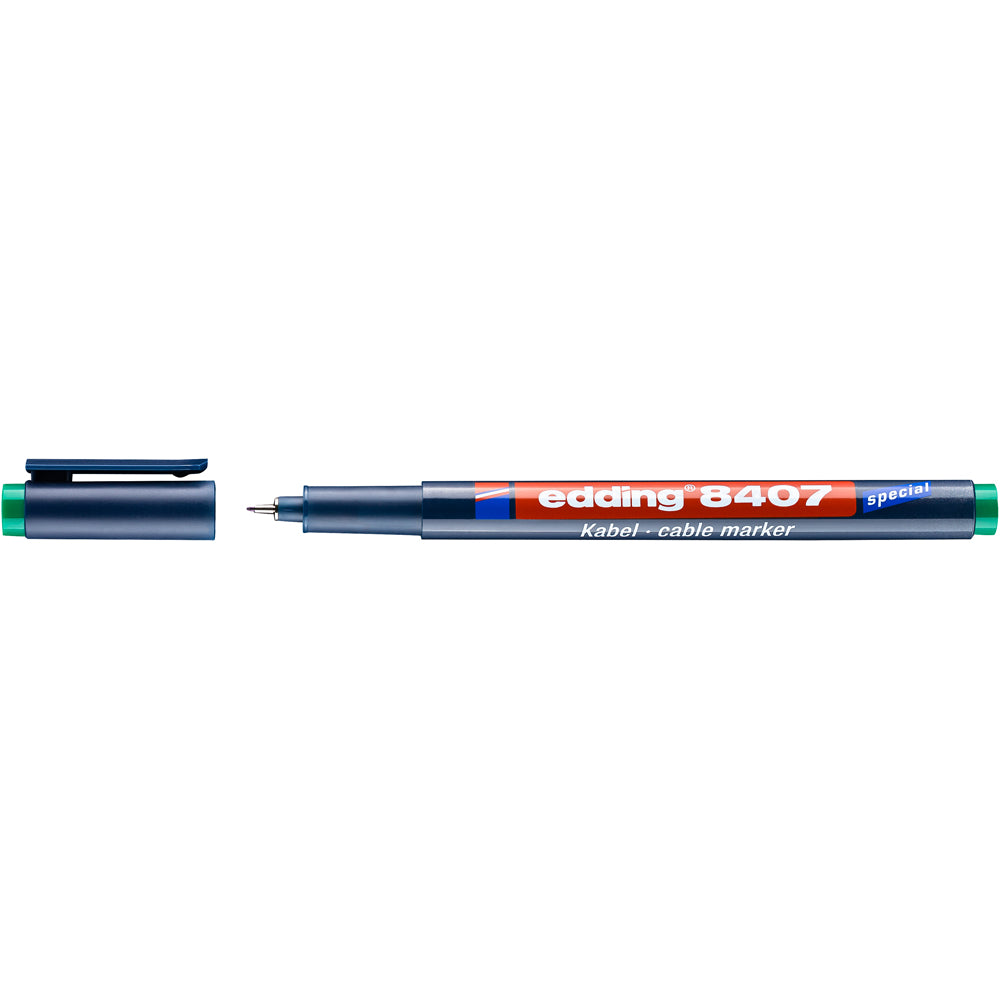 Marker Edding 8407 pentru cabluri vf 0.3mm 4 bucati/set, rezistent, marcare extrafina, cerneala permanenta