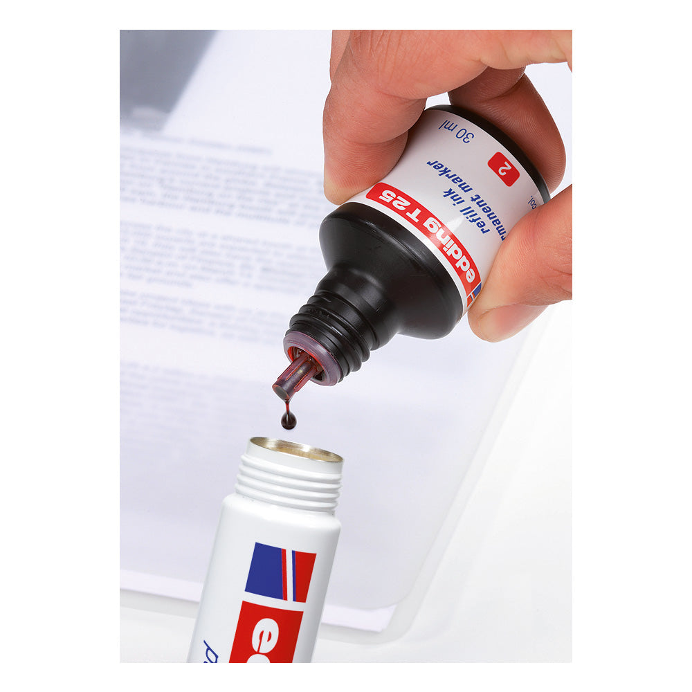 Marker permanent Edding 800, corp aluminiu, varf retezat, 4-12 mm, negru