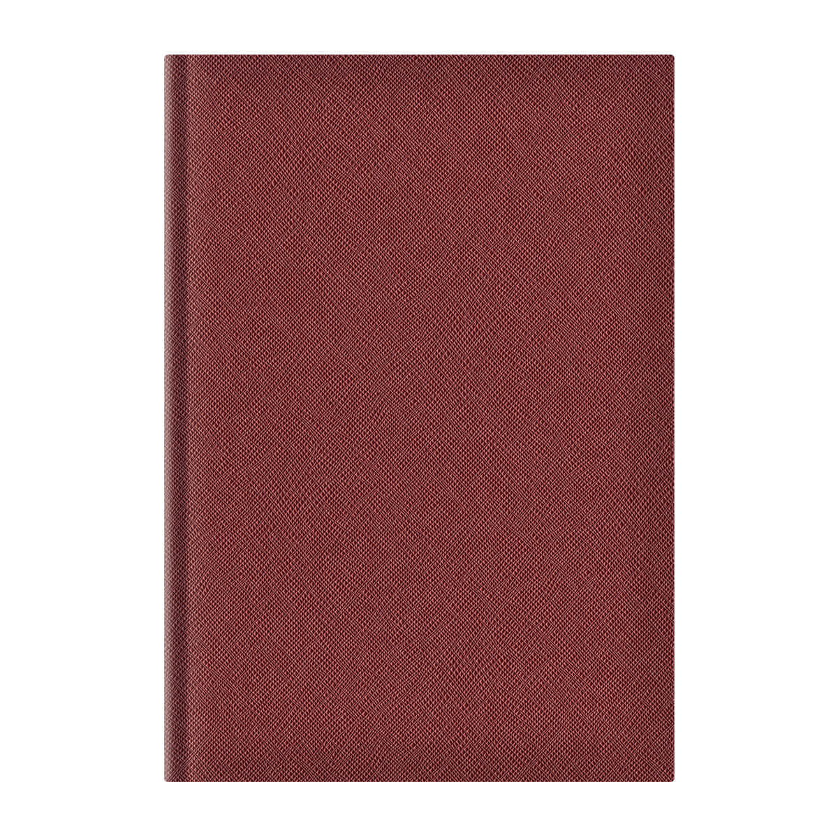 Agenda A5 Adria, nedatata, hartie ivory, coperta maro roscat