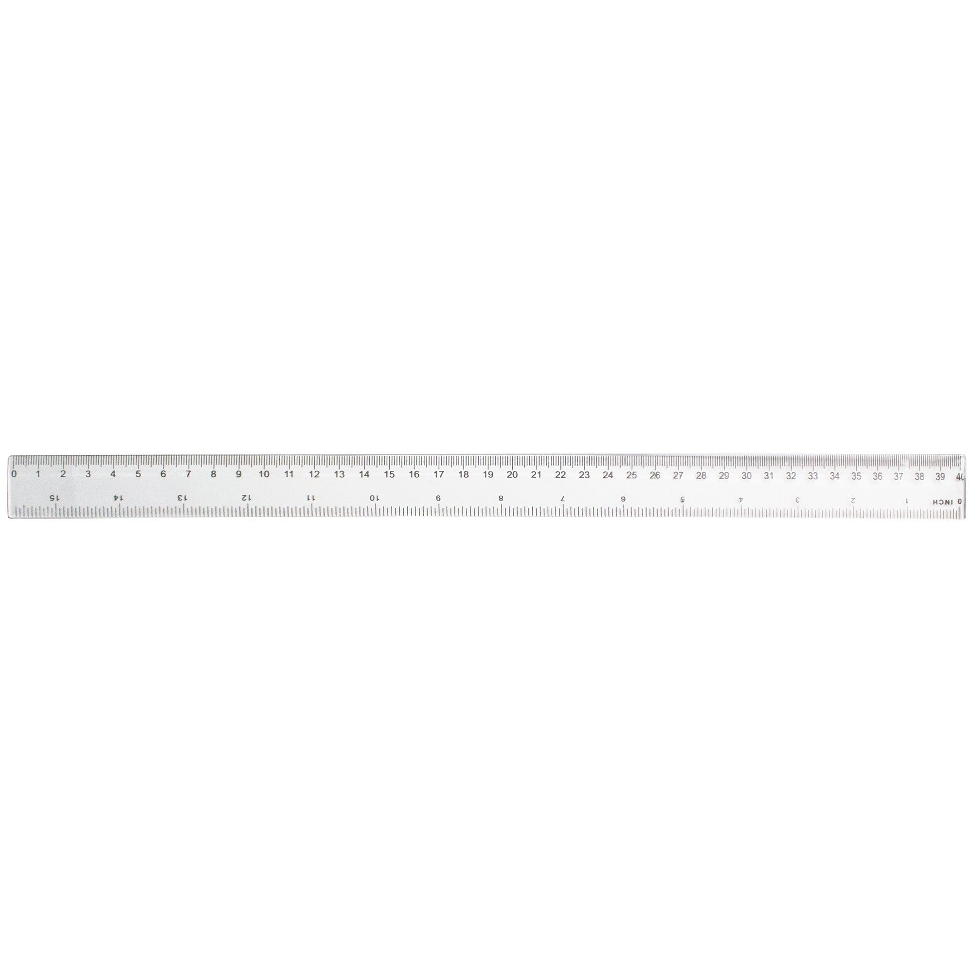 Rigla plastic transparent, 40 cm