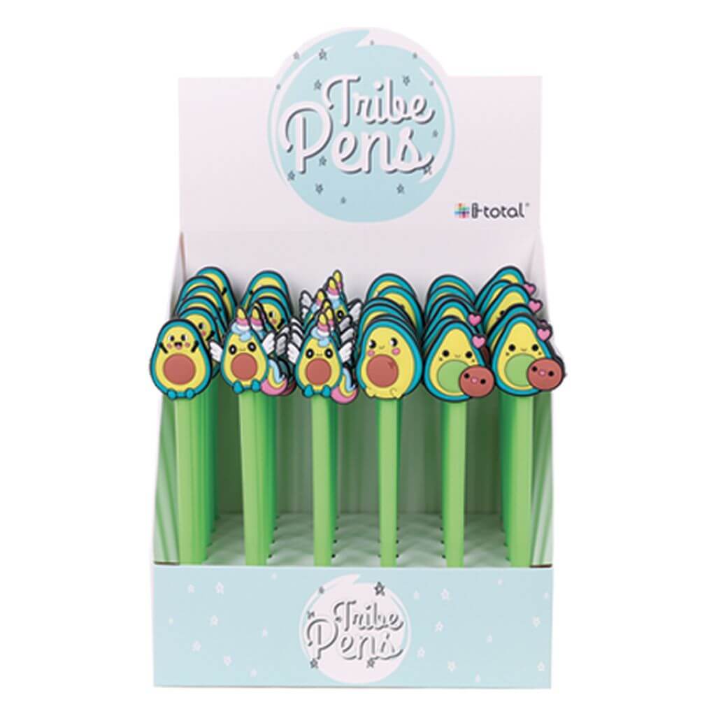 Pix Tribe, culoarea scrierii albastra, design avocado