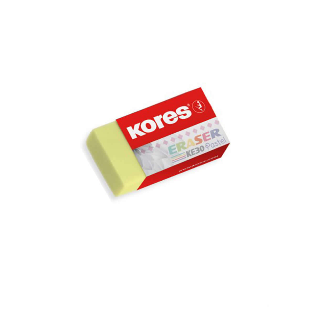 Radiera Kores pastel KE-30, 40 x 21 x 10 mm