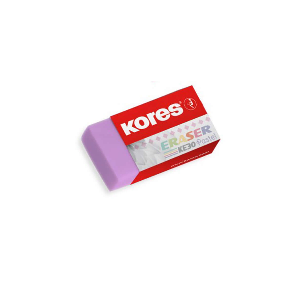 Radiera Kores pastel KE-30, 40 x 21 x 10 mm