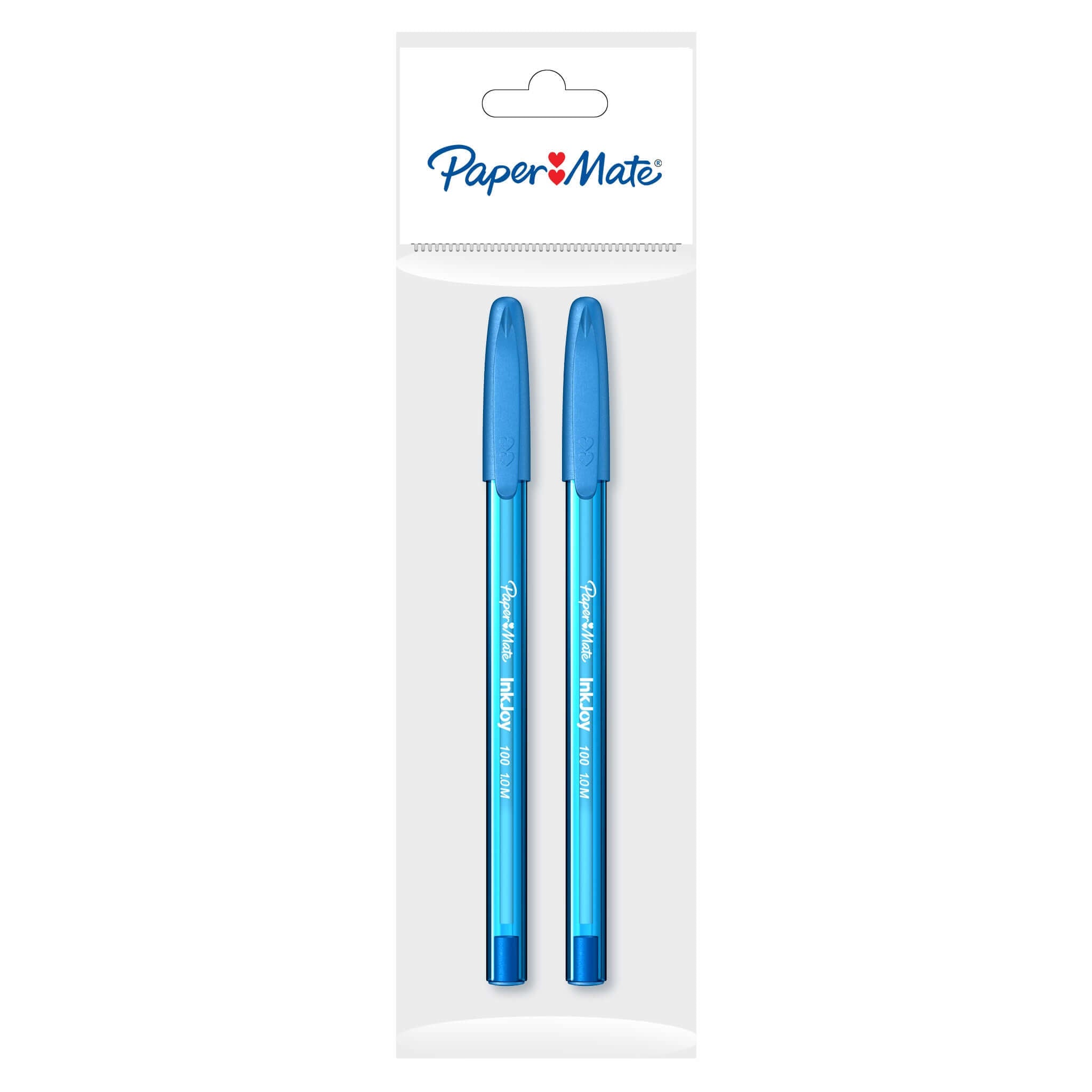 Pix fara mecanism Papermate Inkjoy 100C gel, albastru, 2 bucati/set