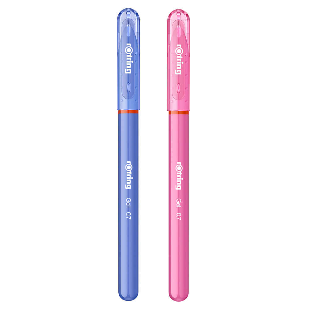Set roller cu gel Rotring, albastru, roz