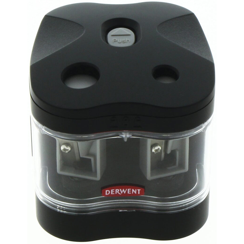 Ascutitoare electrica DERWENT Professional, dubla, plastic, negru