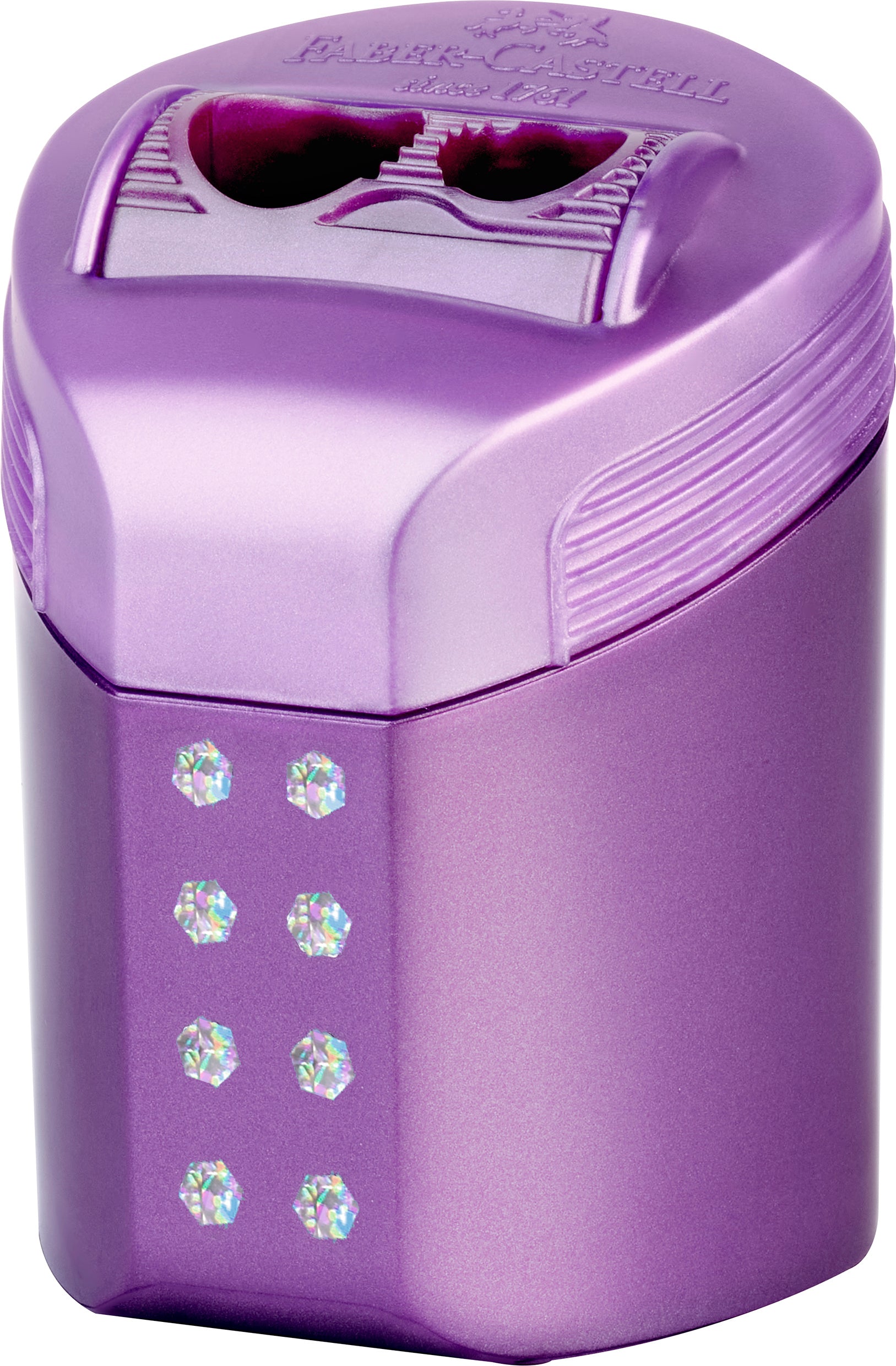 ASCUTITOARE DUBLA ROLL ON SPARKLE PASTEL FABER-CASTELL