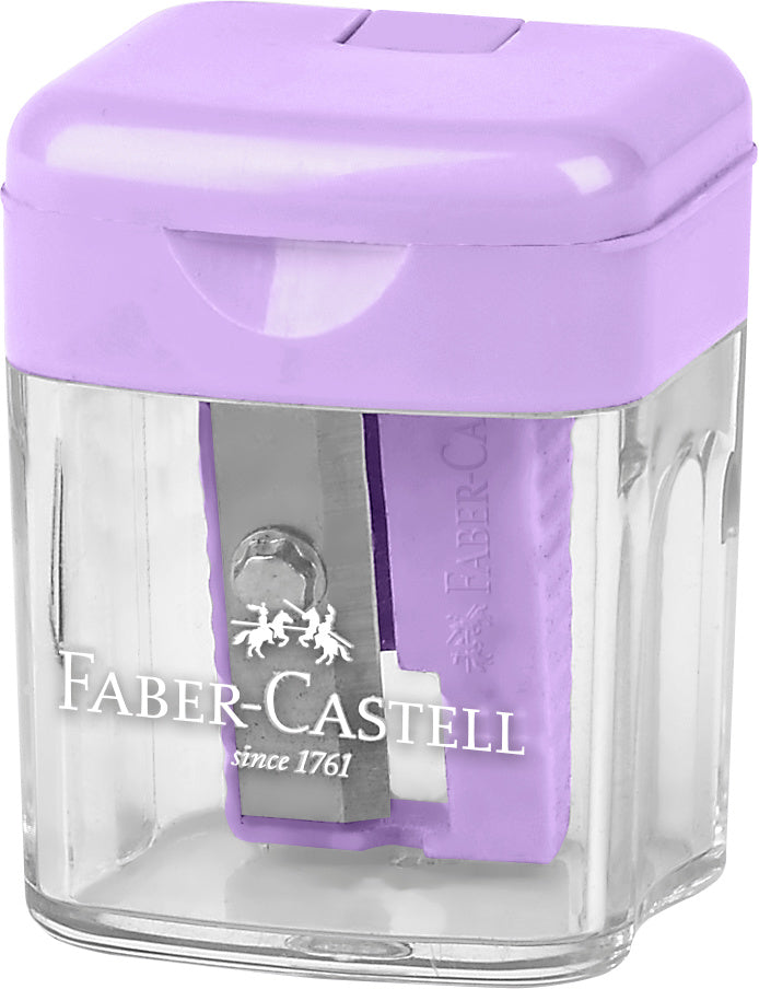 ASCUTITOARE PLASTIC SIMPLA CU CONTAINER PASTEL FABER-CASTELL