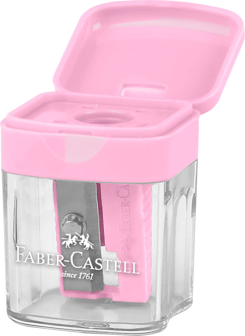 ASCUTITOARE PLASTIC SIMPLA CU CONTAINER PASTEL FABER-CASTELL