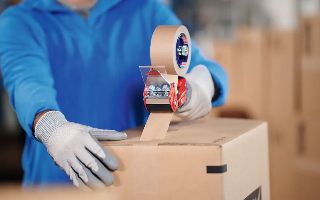 BANDA ADEZIVA AMBALARE HARTIE MARO 50M*50MM TESA