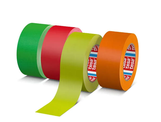 BANDA ADEZIVA TEXTILA PORTOCALIU NEON 25M*25MM TESA