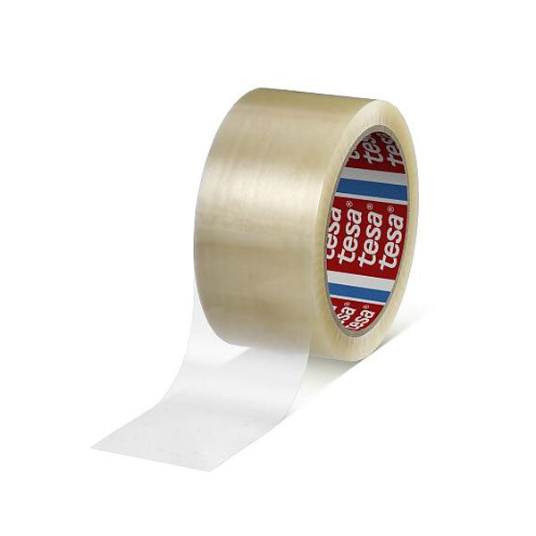 BANDA ADEZIVA TRANSPARENTA 66M 48MM ADEZIV CAUCIUC SINTETIC TESA