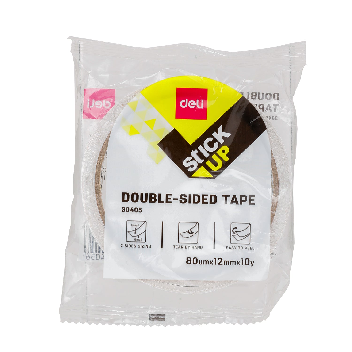 BANDA DUBLU ADEZIVA ALBA 10Y x 12 MM DELI