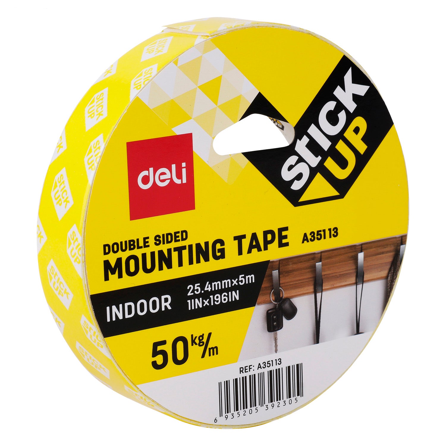 BANDA DUBLU ADEZIVA ALBA 5M*25.4MM DELI