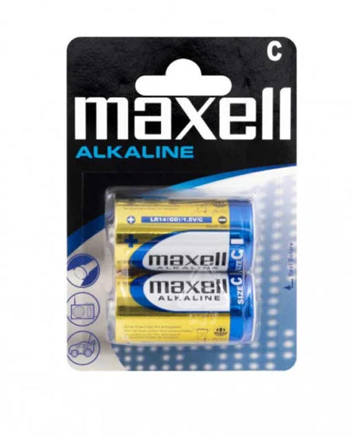 BATERII R14 ALCALINE 2BUC/SET MAXELL