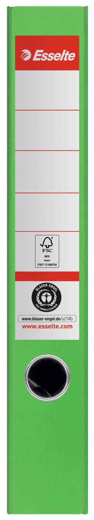 BIBLIORAFT CARTON RECICLAT 5CM VERDE NR1 POWER FSC ESSELTE