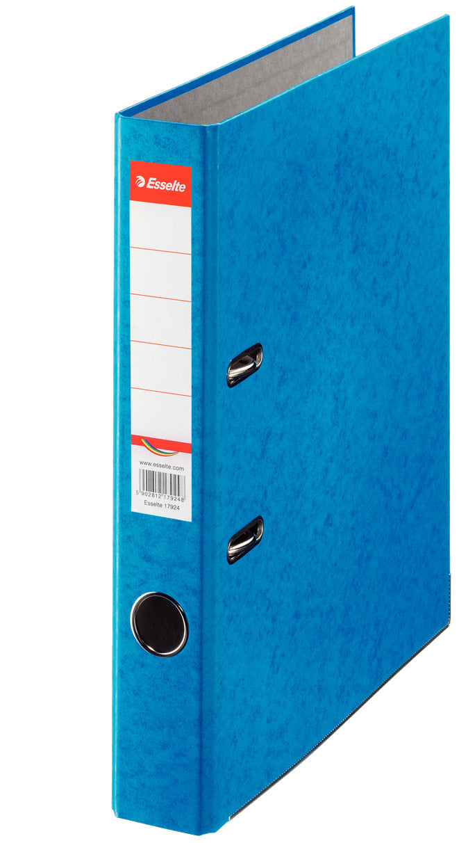 BIBLIORAFT MARMORAT 5 CM ALBASTRU RAINBOW ESSELTE