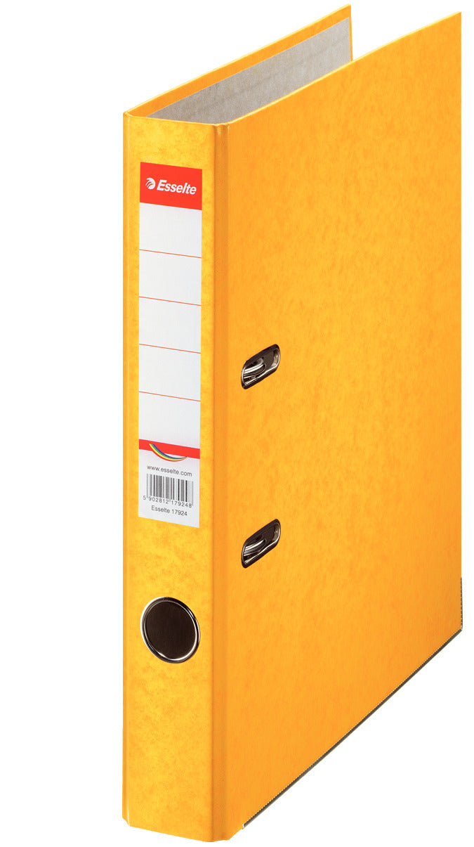BIBLIORAFT MARMORAT 5 CM GALBEN RAINBOW ESSELTE