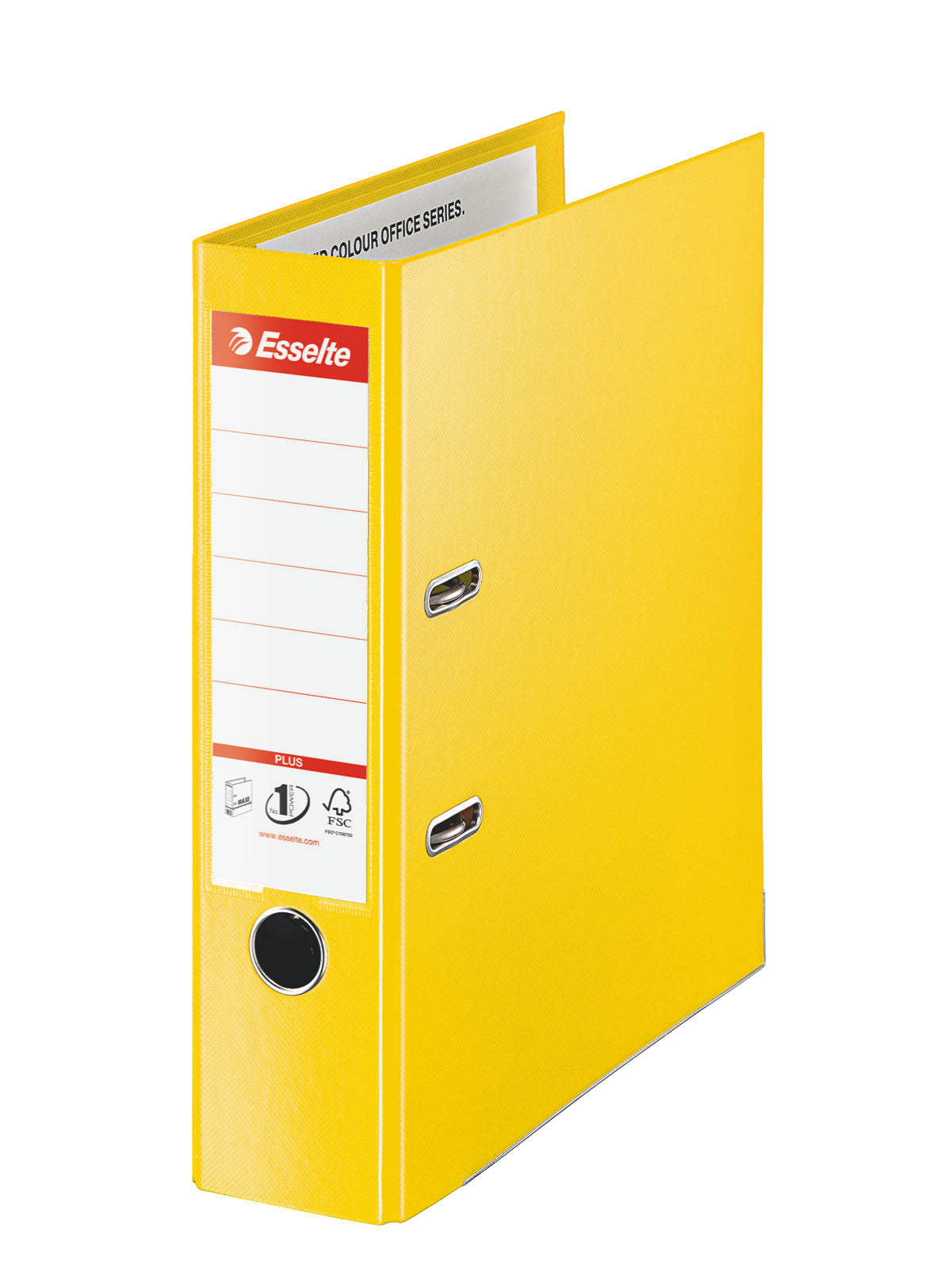 BIBLIORAFT PLASTIFIAT INT-EXT 8CM GALBEN JUMBO PLUS ESSELTE