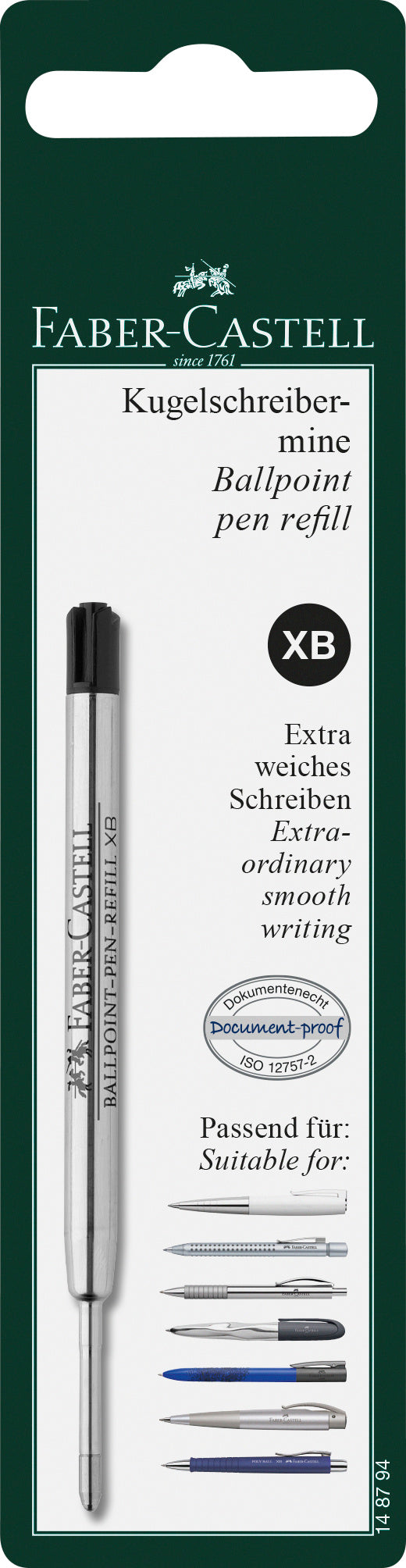 BLISTER REZERVA PIX METAL XB NEAGRA FABER-CASTELL