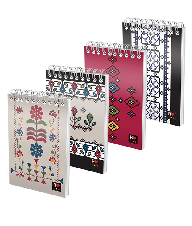 BLOC NOTES SPIRA A6 80 FILE ARITMETICA ETHNO DIVERSE MODELE PIGNA