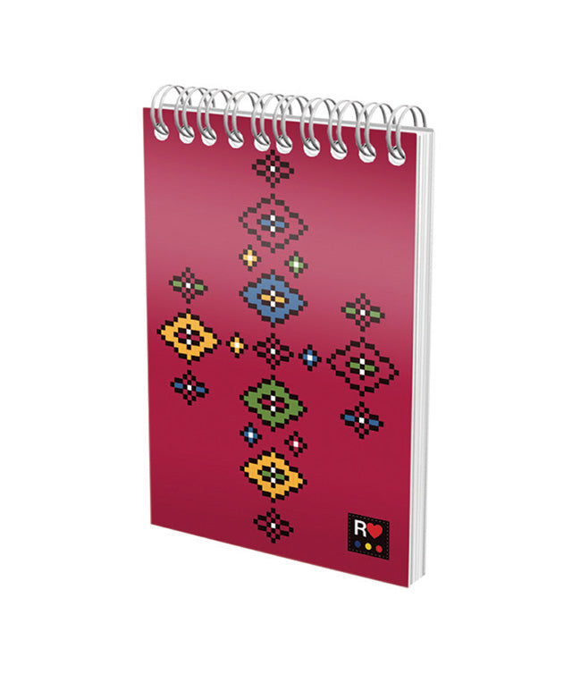 BLOC NOTES SPIRA A6 80 FILE ARITMETICA ETHNO DIVERSE MODELE PIGNA