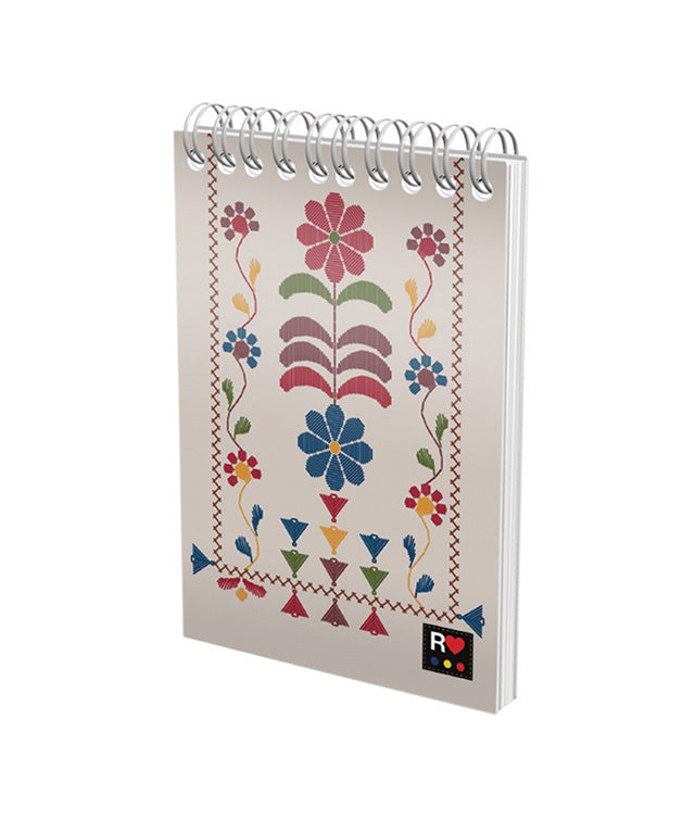 BLOC NOTES SPIRA A6 80 FILE ARITMETICA ETHNO DIVERSE MODELE PIGNA