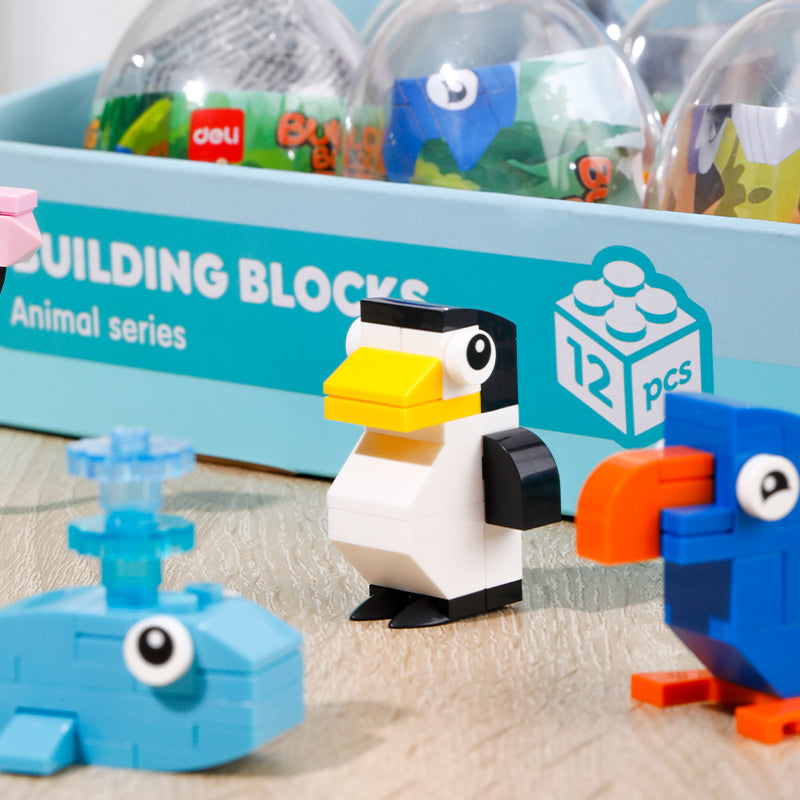 BLOCURI CONSTRUCTII TIP LEGO MODEL ANIMALE ASORTATE DELI