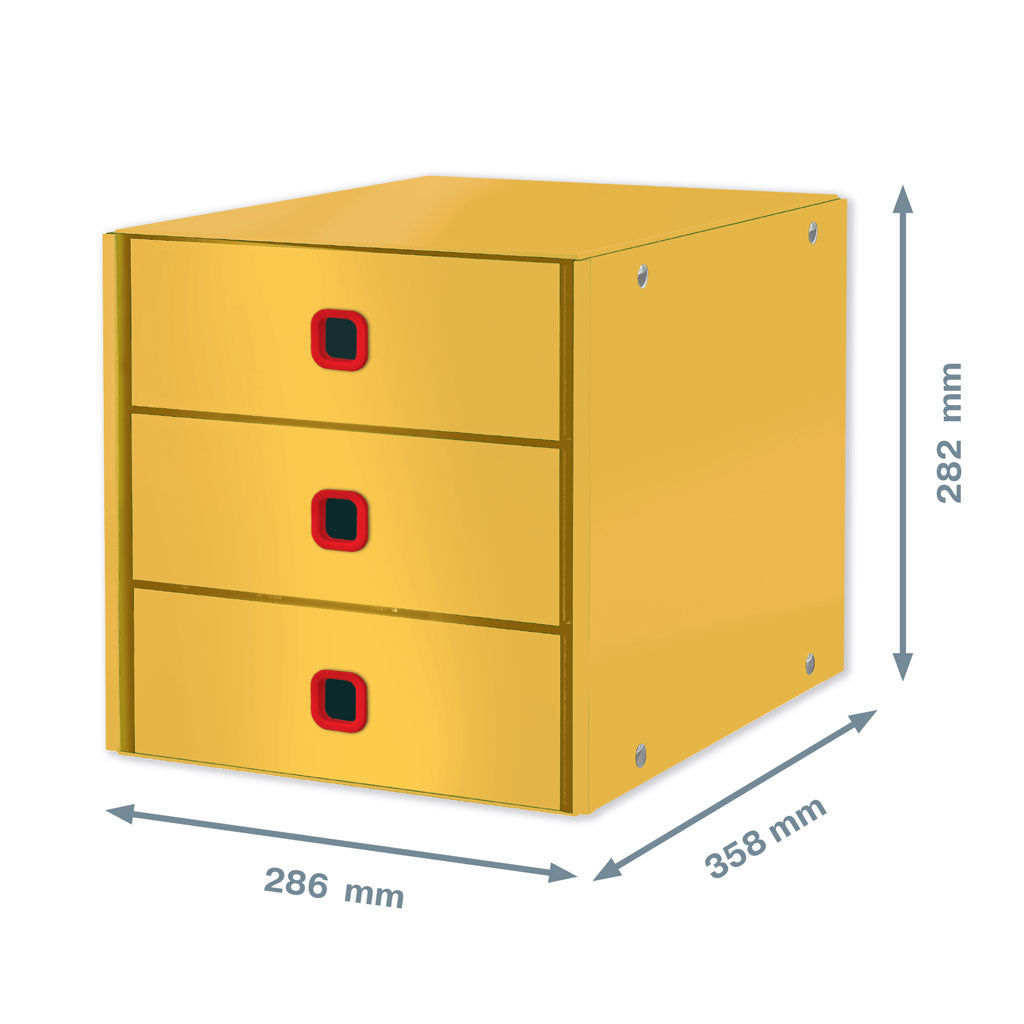 CABINET 3 SERTARE GALBEN CHIHLIMBAR COSY CLICK&STORE LEITZ