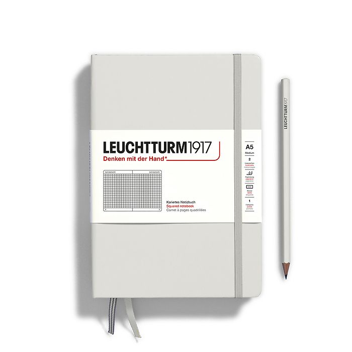 CAIET A5 ARITMETICA COPERTA RIGIDA GRI DESCHIS LEUCHTTURM