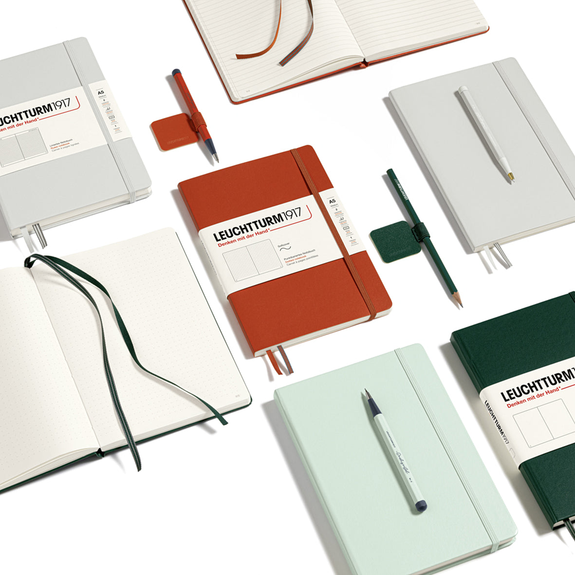 CAIET A5 ARITMETICA COPERTA RIGIDA ROSU INCHIS LEUCHTTURM
