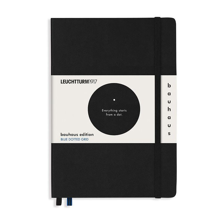 CAIET A5 PUNCTAT COPERTA RIGIDA NEGRU BAUHAUS LEUCHTTURM