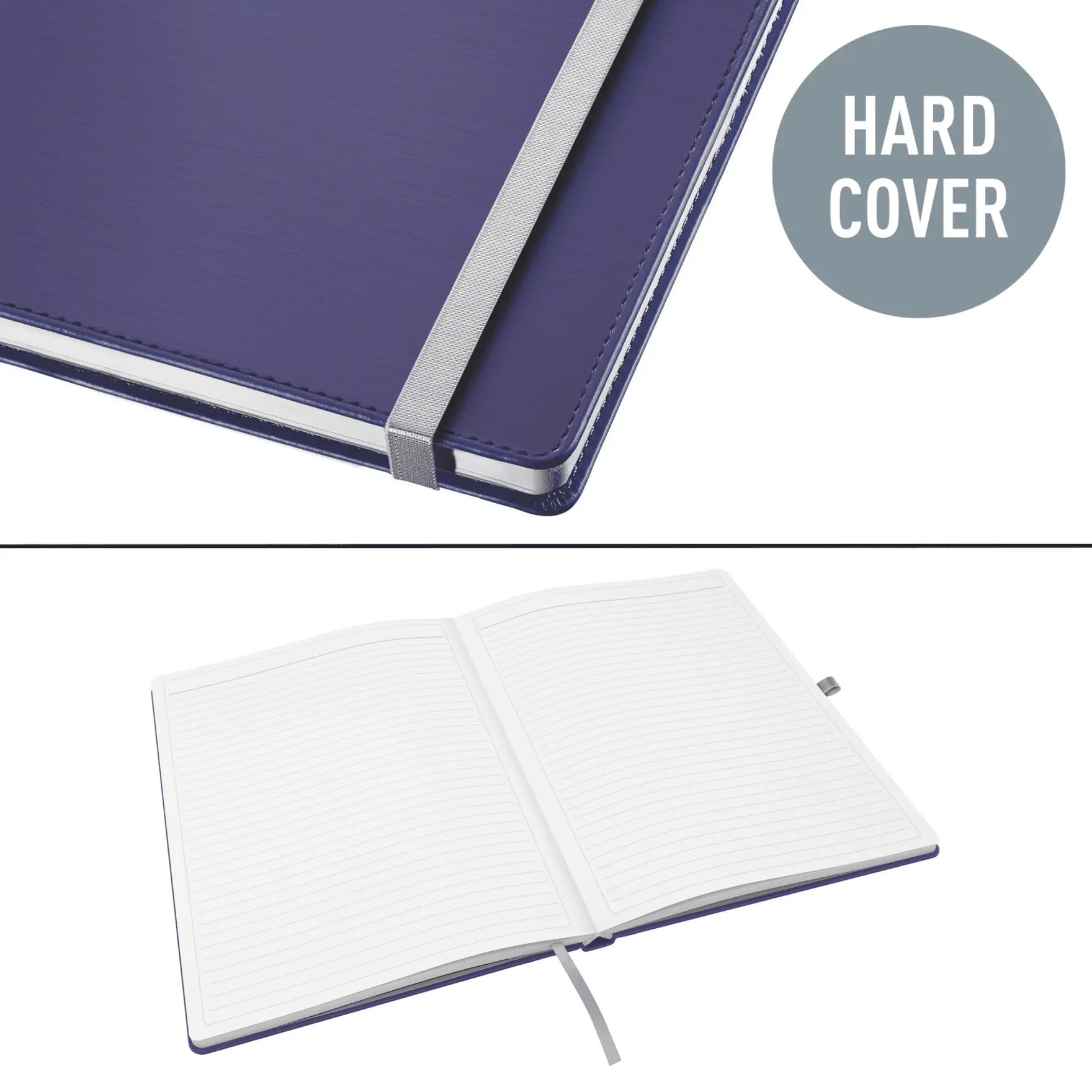 CAIET BIROU A5 DICTANDO ALBASTRU-VIOLET COPERTA CARTON STYLE LEITZ